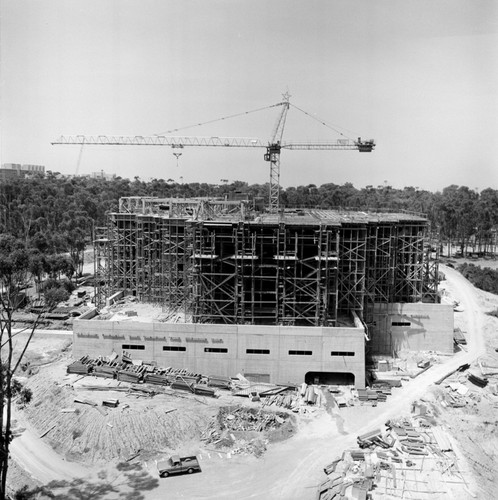 Construction of Geisel Library, UC San Diego