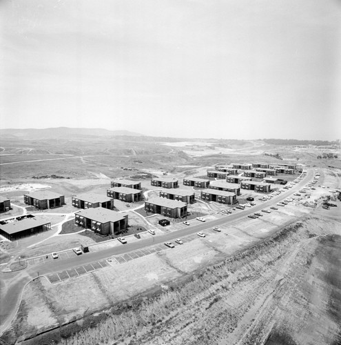 Aerial view of campus housing, UC San Diego