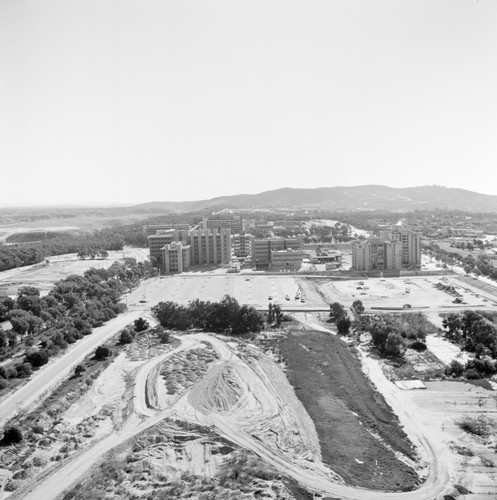 Aerial eastward view of UC San Diego