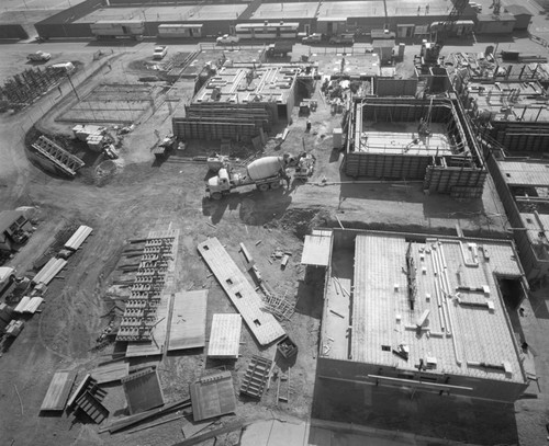 Aerial view of construction at Muir College, UC San Diego