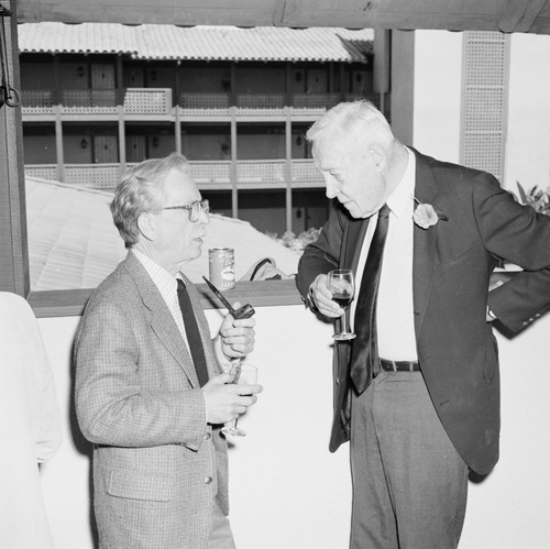 Joseph L. Reid and Roger Revelle at Roger's 80th birthday party