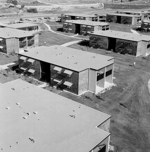 Aerial view of campus housing, UC San Diego