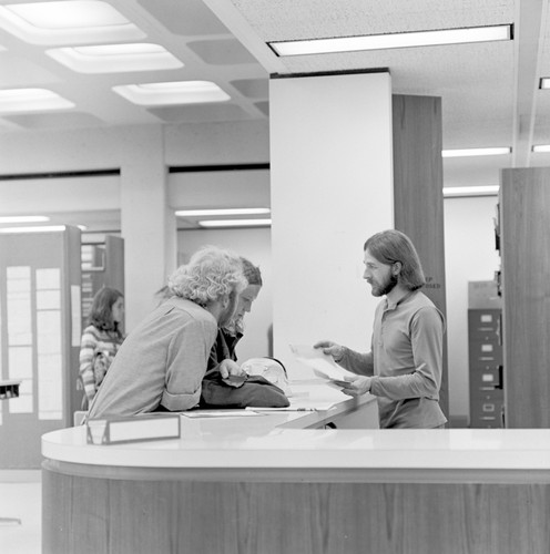 Cluster Library circulation desk