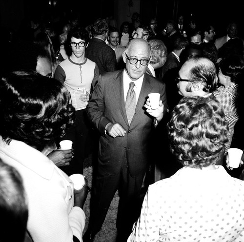 William D. McElroy (center) during his inauguration celebration, UC San Diego