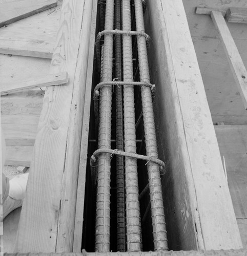 Rebar in Geisel Library construction, UC San Diego