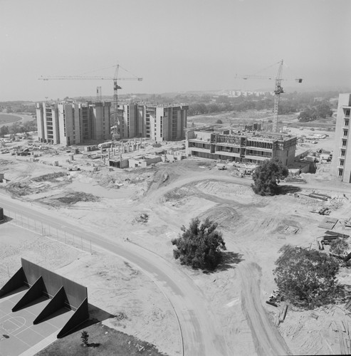 Aerial view of construction, UC San Diego