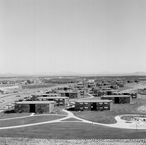 Aerial view of campus housing, UC San Diego