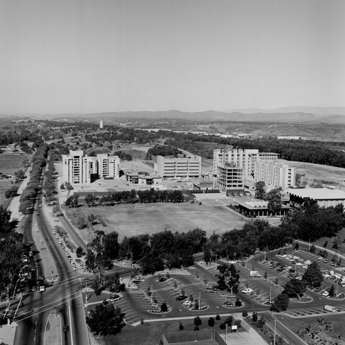 Aerial view of UC San Diego campus (looking north)