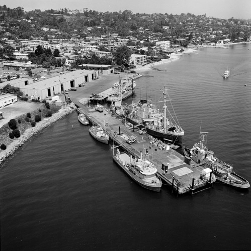 Aerial view of Nimitz Marine Facility, Scripps Institution of Oceanography, UC San Diego