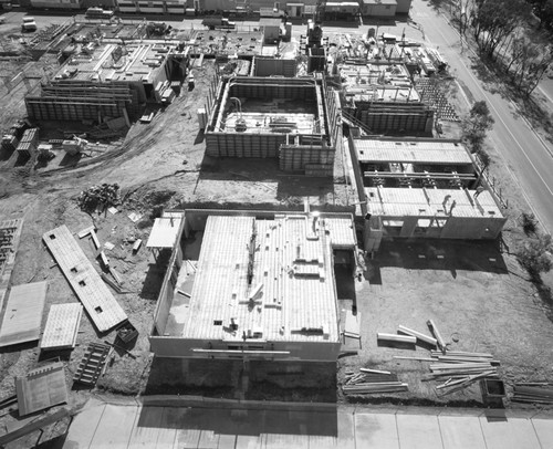 Aerial view of construction at Muir College, UC San Diego