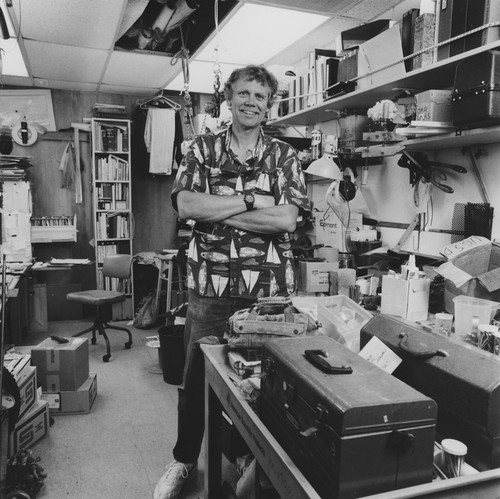 Ronald R. McConnaughey in laboratory, Scripps Institution of Oceanography