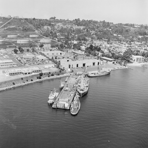 Aerial view of Nimitz Marine Facility, Scripps Institution of Oceanography, UC San Diego