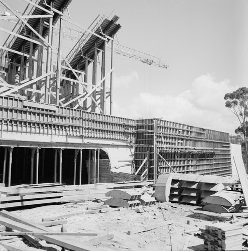 Construction of Geisel Library, UC San Diego