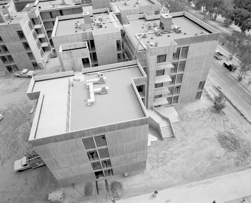 Aerial view of Muir College campus construction, UC San Diego