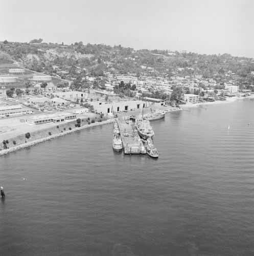 Aerial view of Nimitz Marine Facility, Scripps Institution of Oceanography, UC San Diego