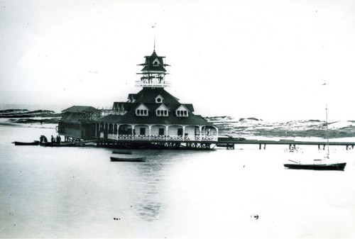 Hotel del Coronado boathouse, Coronado Island, San Diego, California
