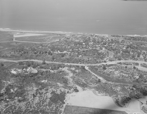 Aerial view of Torrey Pines State Reserve, La Jolla