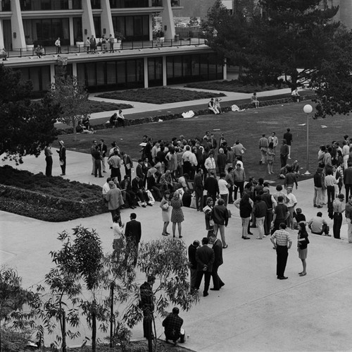 Student strike demonstration, Revelle College, UC San Diego