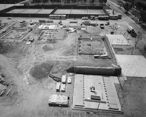 Aerial view of construction at Muir College, UC San Diego