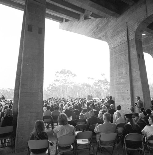 Graduation ceremony on Library forum, UC San Diego