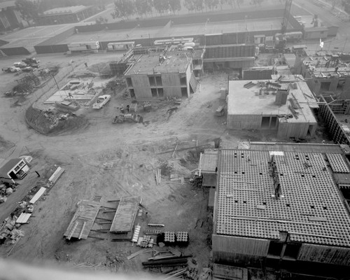 Aerial view of construction at Muir College, UC San Diego