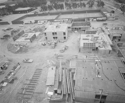 Aerial view of construction at Muir College, UC San Diego