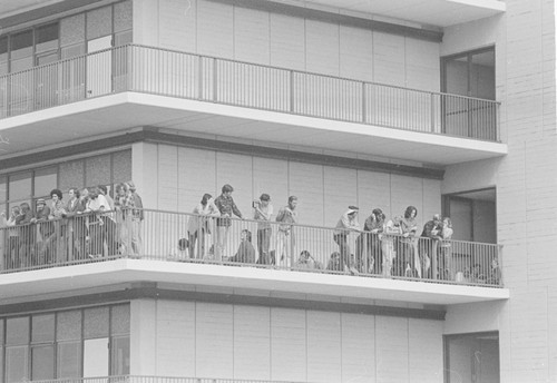 Students protesting against the Vietnam War, Urey Hall, UC San Diego