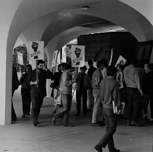 Student strike demonstration, Revelle College, UC San Diego