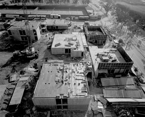 Aerial view of construction at Muir College, UC San Diego