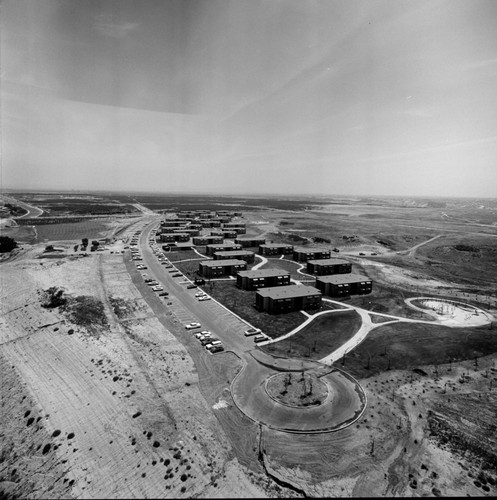 Aerial view of campus housing, UC San Diego