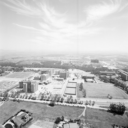 Aerial view of UC San Diego campus (looking east)