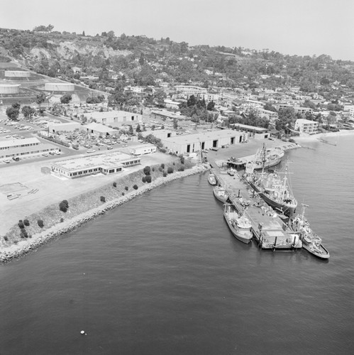 Aerial view of Nimitz Marine Facility, Scripps Institution of Oceanography, UC San Diego