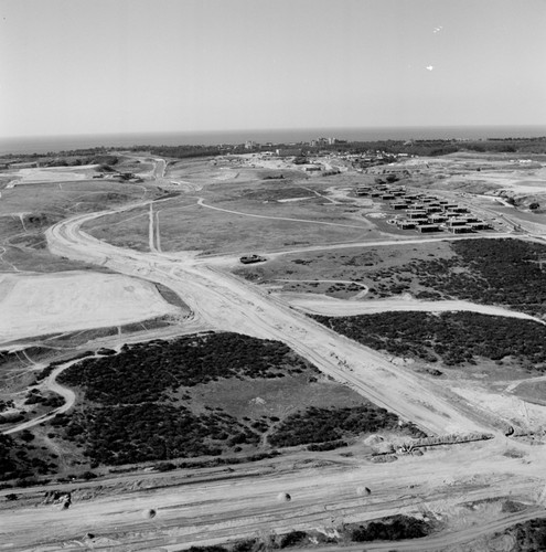 Aerial view of the UC San Diego campus (looking west)