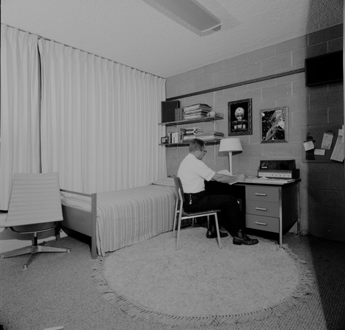 Dormitory room interior, UC San Diego