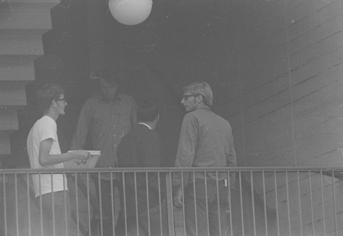 Students protesting against the Vietnam War, Urey Hall, UC San Diego