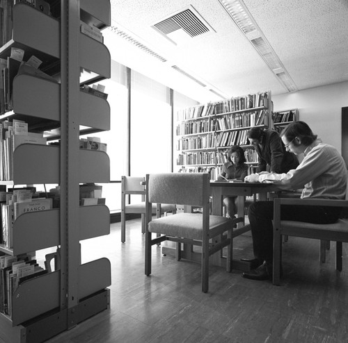 Students studying, Geisel Library, UC San Diego