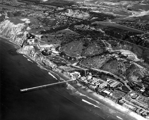 Aerial view of Scripps Institution of Oceanography and UC San Diego campus