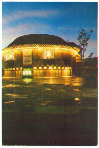 Old Globe Theatre Exterior at Night