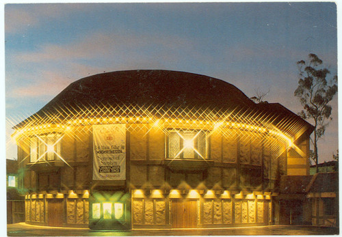 Old Globe Theatre Exterior at Night