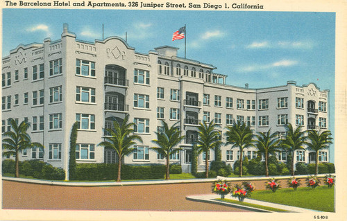 Barcelona Hotel and Apartments, 326 Juniper Street, San Diego, California