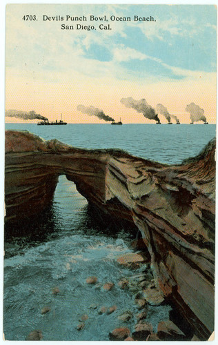 Devil's Punch Bowl, Ocean Beach Shoreline, San Diego, California