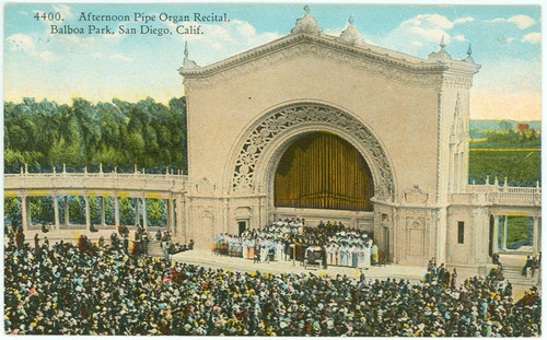 Afternoon Pipe Organ Recital, Balboa Park, San Diego, Calif