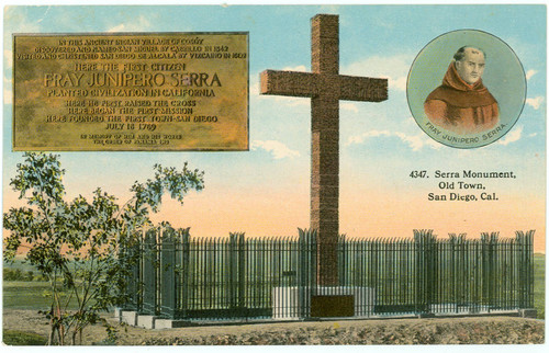 Serra Monument, Old Town, San Diego, California