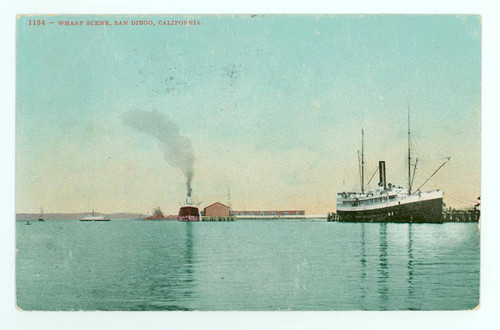 Wharf Scene, San Diego, California