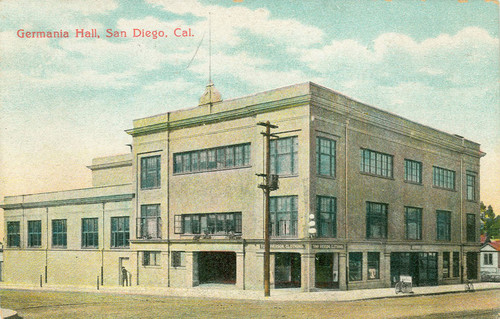 Germania Hall, San Diego, Cal