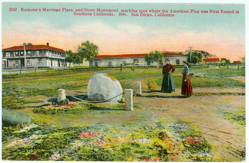 Ramona's Marriage Place, and Stone Monument, Old Town, San Diego, California