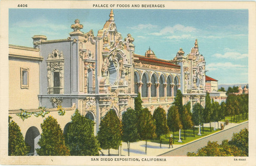 Palace of Foods and Beverages, San Diego Exposition, California