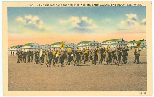 Camp Callan Band Swings Into Action, Camp Callan, San Diego, California ...