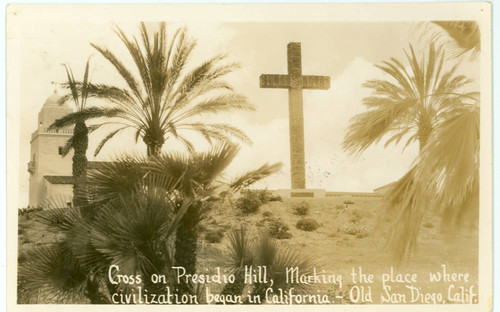 Cross on Presidio Hill, Old Town, San Diego, California