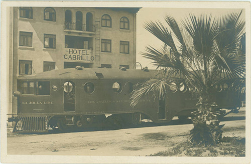 Hotel Cabrillo and the La Jolla Line Motor Car